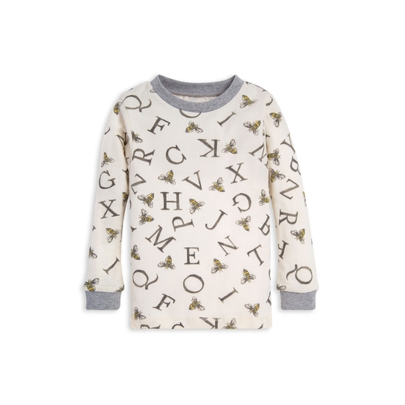 A-Bee-C Organic Cotton Toddler Snug Fit Pajamas - Picture 2 of 5